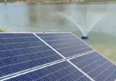 6 sets 750w solar aeration system in Anqing