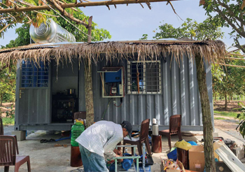 750w solar pump system in Cambodia